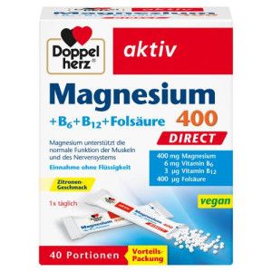 DOPPELHERZ Magnesium+B Vitamine DIRECT Pellets